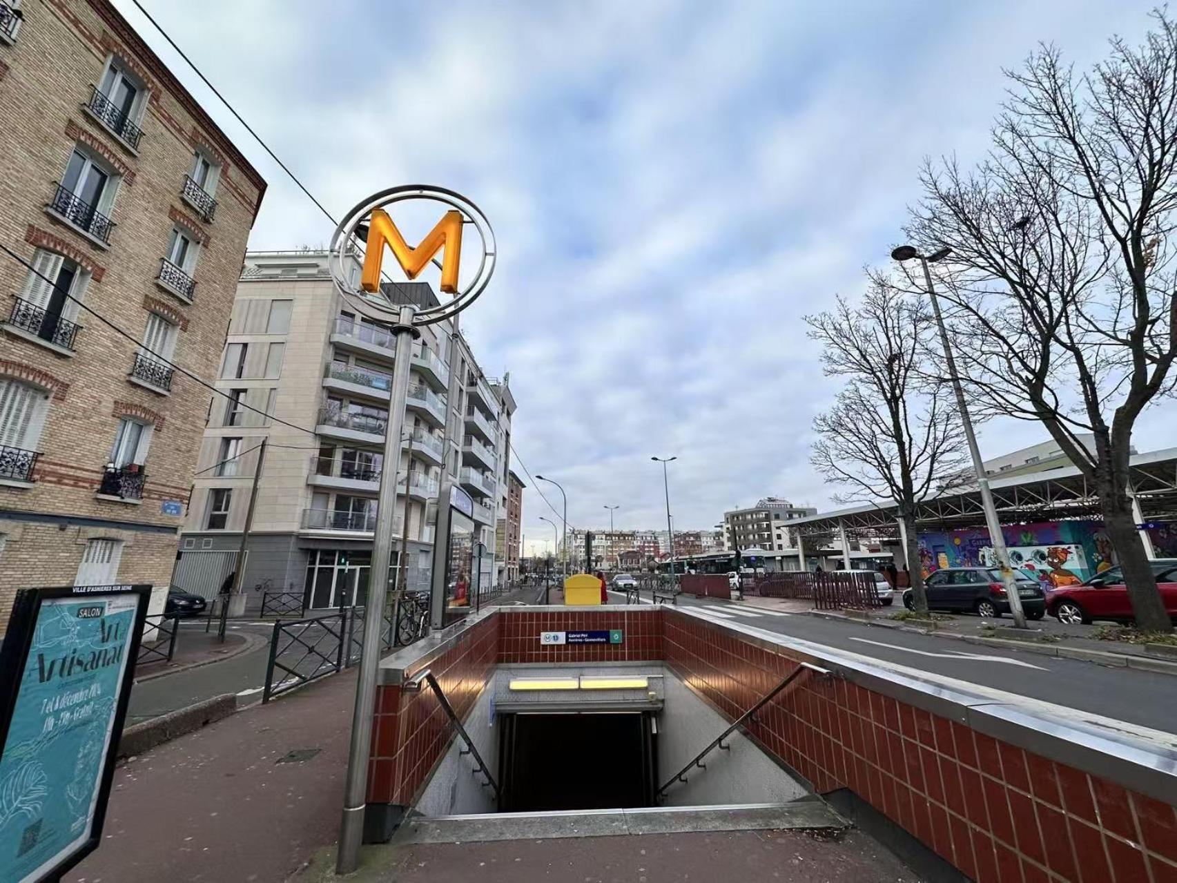 Apartment Metro-Paris Asnieres-sur-Seine Exterior photo